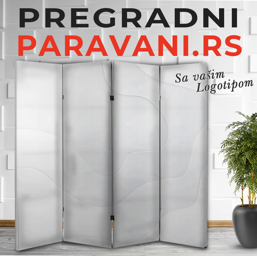Luksuzni stilski paravan sa elegantnim motivom