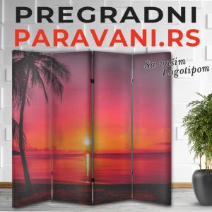 Pregradni paravan - Zalazak sunca 027