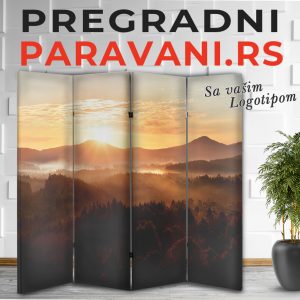 Pregradni paravan - Zalazak sunca 028