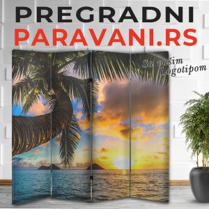 Pregradni paravan - Zalazak sunca 035
