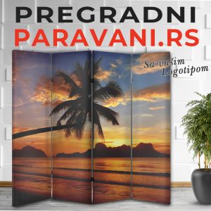 Pregradni paravan - Zalazak sunca 004