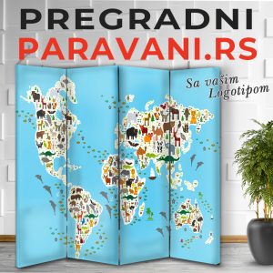 Pravan za decije sobe - Mapa sveta 003